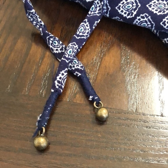 Vintage SFERA Maxi Dress‎ Blue Green print Large 100% Viscose Bohemian Summer - Picture 14 of 15